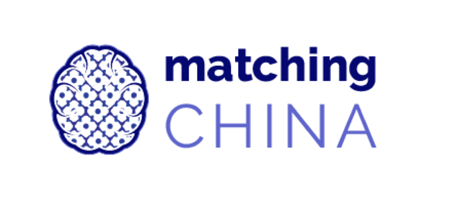 logo showing brain in the style of a blue and white ceramic
